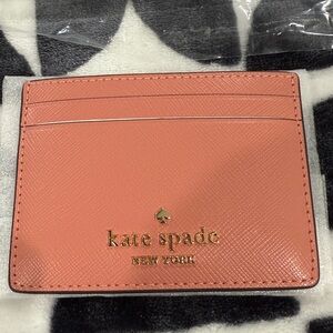 Kate Spade Madison Leather Card Holder Wallet in Terracotta NWT